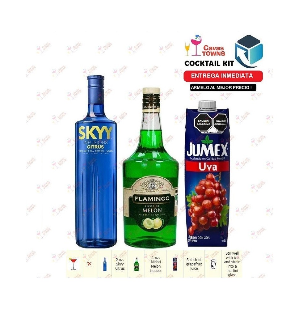 Vodka Skyy Cocktail Kit Citrus Sky Light Receta Recipe - Cavas Towns