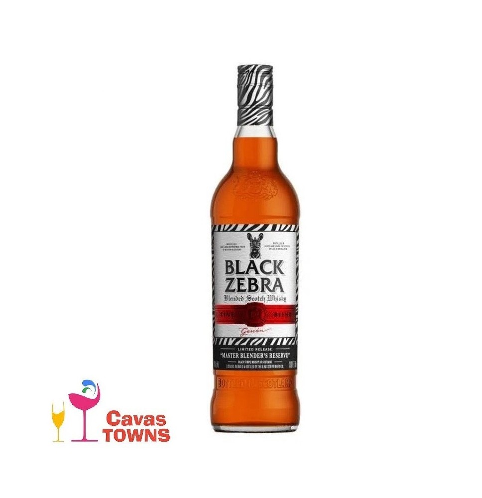 Whisky Black Zebra Master 700 ml - Cavas Towns Whisky Black Zebra Master 700 ml - Cavas Towns