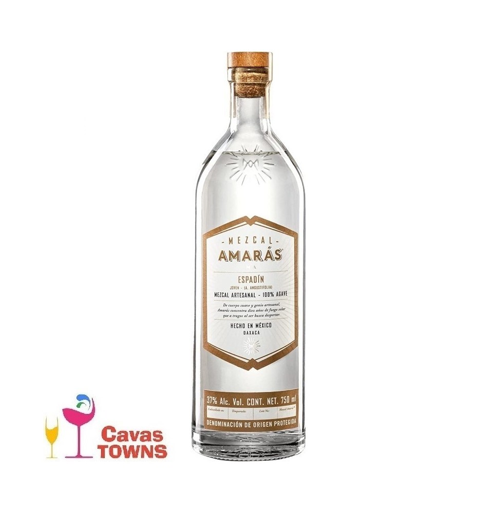 Mezcal Amaras Espadín Joven 750 ml - Cavas Towns Mezcal Amaras Espadín Joven 750 ml - Cavas Towns