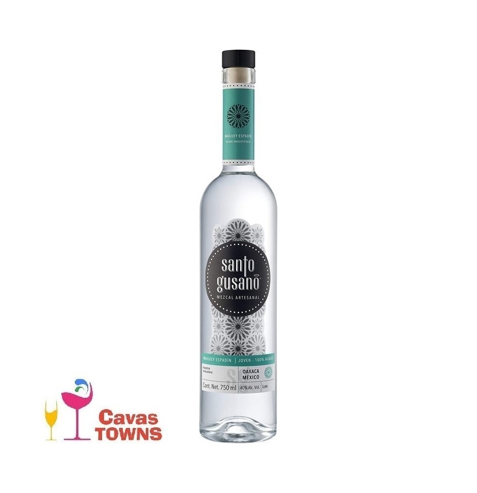 Santo Gusano Mezcal Artesanal Espadín Joven 750 ml / 40º Santo Gusano Mezcal Artesanal Espadín Joven 750 ml / 40º