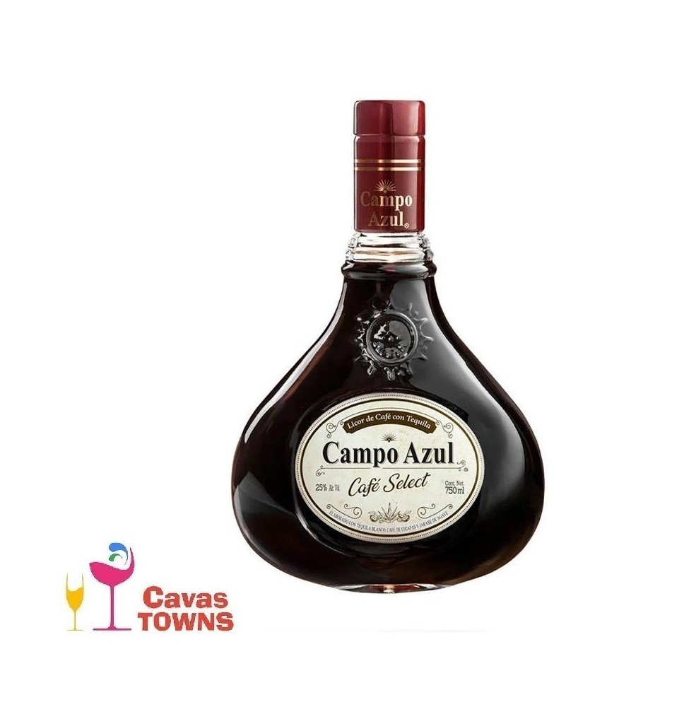 Licor Campo Azul De Cafe 700 ml - Cavas Towns Licor Campo Azul De Cafe 700 ml - Cavas Towns