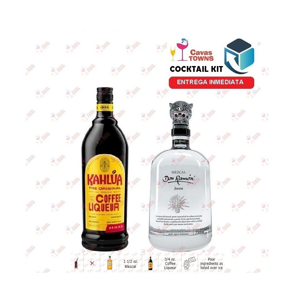 Cocktail Kit Brave Bull - 1 Mezcal Receta Recipe - Cavas Towns